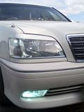 Реснички на фары для Toyota Crown S170 1999-2003 