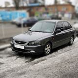 Реснички на фары косые Hyundai Accent