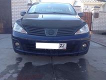 Накладки на передние фары (реснички) Nissan Tiida 2004-2013