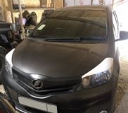 Реснички на фары для Toyota Vitz 2010-2014