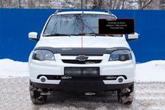 Спойлер на капот вариант 1 (Под покраску) СО СКОТЧЕМ Chevrolet Niva Bertone 2009-2019