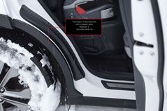 Накладки на внутренние части задних арок БЕЗ СКОТЧА (вариант 2) Hyundai Santa Fe III 2013-2015