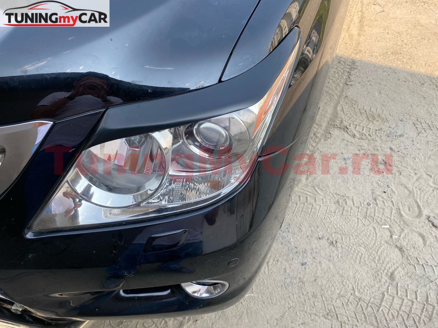 Реснички на фары для Lexus LX 570 2012-2015 (рестайлинг)