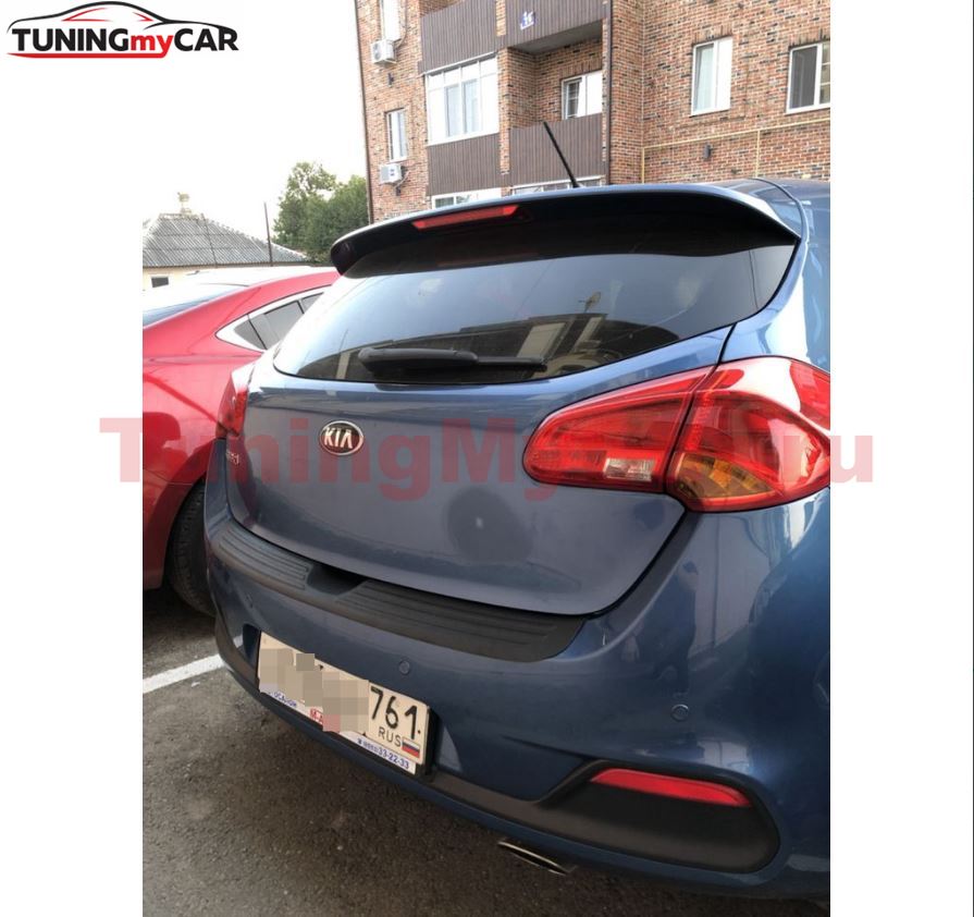 Накладка на задний бампер для KIA Cee'd (хэтчбэк) 2015-2018