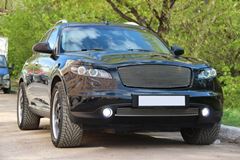 Накладки на передние фары (реснички) Infiniti FX 35 2003-2008
