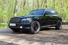 Накладки на передние фары (реснички) Infiniti FX 35 2003-2008