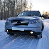 Накладки на передние фары (реснички) Infiniti FX 35 2003-2008