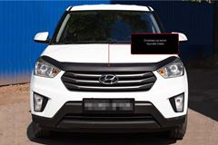 Спойлер на капот (Без скотча, ШАГРЕНЬ) для Hyundai Creta 1 (2016-2019)