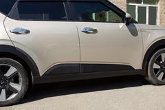 Молдинги на двери (Шагрень) KIA Soul 2019-