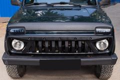 Спойлер на капот без скотча (Шагрень) Lada (ВАЗ) Нива 2121 -; Нива 21213 -; Нива 21214 -; Нива 2131 -; Нива Urban 2019-