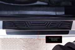 Накладки на внутренние пороги дверей (4 шт.) Chevrolet Aveo седан 2011-2015