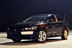 Воздуховоды в передний бампер раздельные Mitsubishi Lancer X 2007-2015