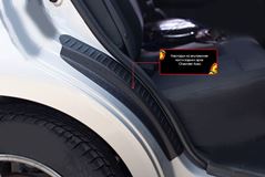 Накладки на внутренние части задних арок СО СКОТЧЕМ Chevrolet Aveo седан 2007-2012