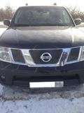 Зимняя заглушка решетки радиатора и переднего бампера Nissan Pathfinder 2011-2013 (R51 рестайлинг)