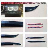 Накладки на передние фары (реснички) для BMW 5 (E39) 2001-2004