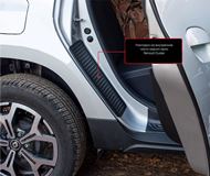 Накладки на внутренние части задних арок БЕЗ СКОТЧА Renault Duster 2021-