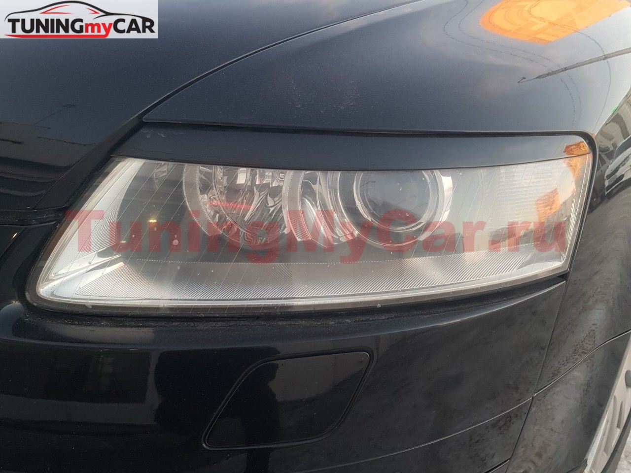 Реснички на фары Audi A6 C6 2004-2008 (4F2, 4F5)