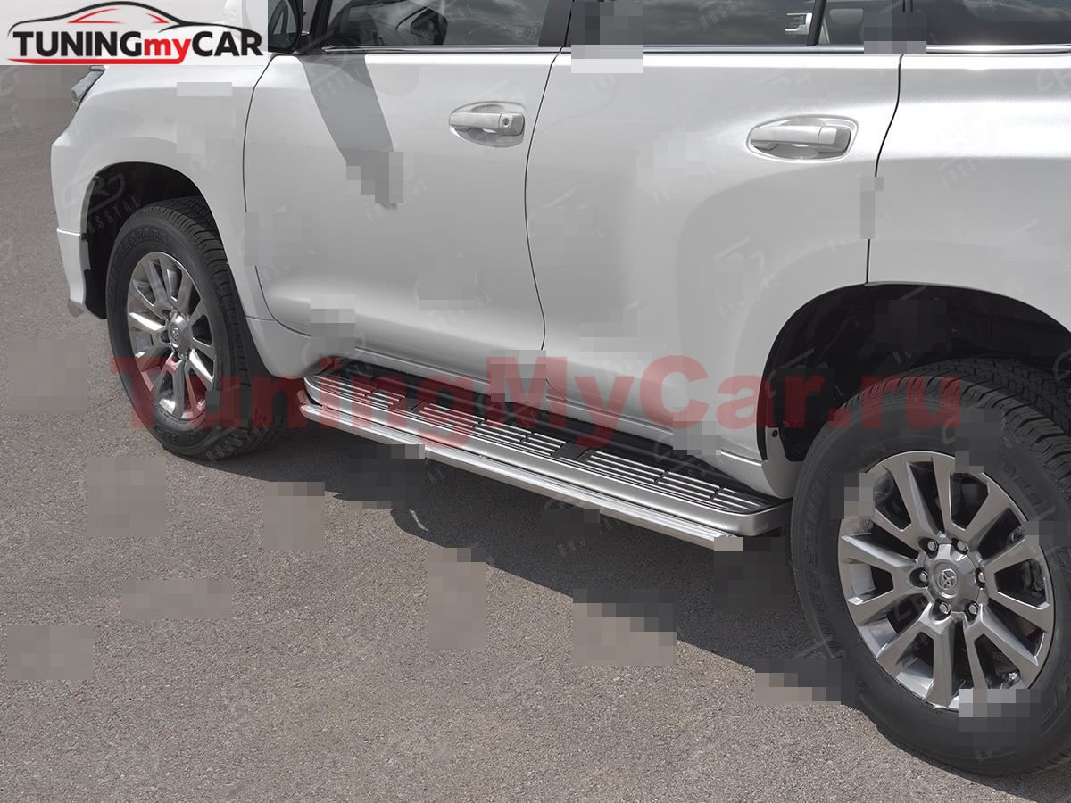 Защита порогов d42 TOYOTA LC PRADO 150 STYLE 2019-2020