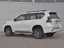 Защита заднего бампера d63 секции(короткая) TOYOTA LC PRADO 150 STYLE 2019-2020 