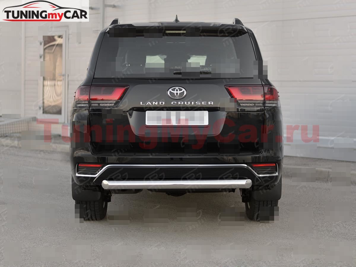 Защита заднего бампера d76 дуга TOYOTA LAND CRUISER 300 70TH ANNIVERSARY 2021- 
