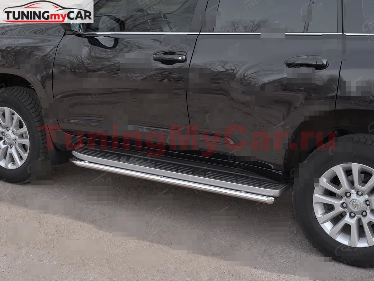 Защита порогов d42 TOYOTA LC PRADO 150 2017-