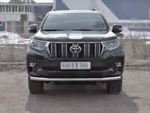 Защита переднего бампера d63 секции TOYOTA LC PRADO 150 2017- 