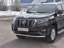 Защита переднего бампера d63 секции TOYOTA LC PRADO 150 2017- 