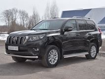 Защита переднего бампера d63 секции TOYOTA LC PRADO 150 2017- 