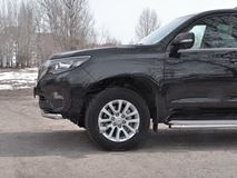 Защита переднего бампера d63 секции TOYOTA LC PRADO 150 2017- 