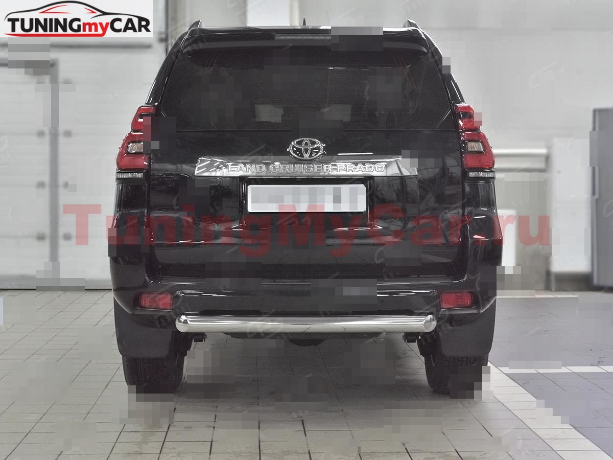 Защита заднего бампера d76 дуга TOYOTA LC PRADO 150 2017-