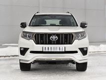 Защита переднего бампера d63 волна TOYOTA LC PRADO 150 BLACK ONYX 2020- 