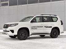 Защита переднего бампера d63 волна TOYOTA LC PRADO 150 BLACK ONYX 2020- 