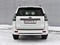 Защита заднего бампера d63 секции(укороченная) TOYOTA LC PRADO 150 BLACK ONYX 2020- 