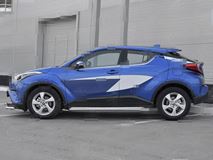 Пороги труба d42 с листом (Лист алюм, проф.сталь) (вариант 2) TOYOTA C-HR 2018-2019 