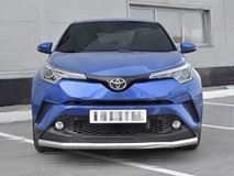 Защита переднего бампера d63 секции TOYOTA C-HR 2018-2019 