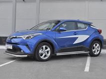 Защита переднего бампера d63 секции TOYOTA C-HR 2018-2019 