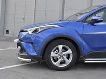 Защита переднего бампера d63 секции TOYOTA C-HR 2018-2019 