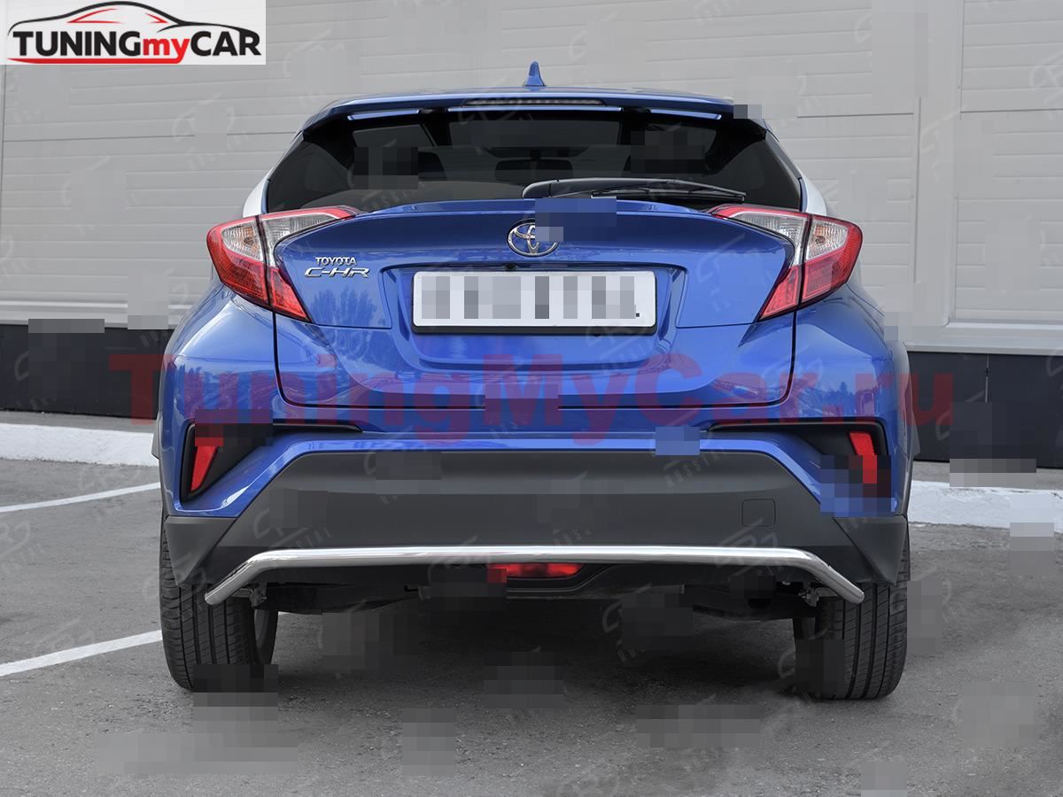 Защита заднего бампера d42 волна TOYOTA C-HR 2018-2019