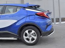 Защита заднего бампера d42 волна TOYOTA C-HR 2018-2019 