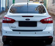 Накладка на задний бампер Ford Focus III 2011-2013, Focus III рестайлинг 2014-2019 (седан)