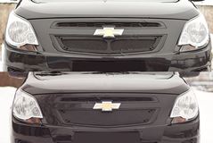 Защитная сетка и заглушка решетки радиатора Chevrolet Cobalt (седан) 2013-2015