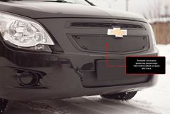 Защитная сетка и заглушка решетки радиатора Chevrolet Cobalt (седан) 2013-2015