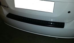 Накладка на задний бампер (АБС) Volkswagen Polo V (седан) с 2009 г.в. по 2015 г.в. дорестайлинг