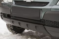 Защитная сетка и заглушка решетки переднего бампера Chevrolet Niva Bertone 2009-2019