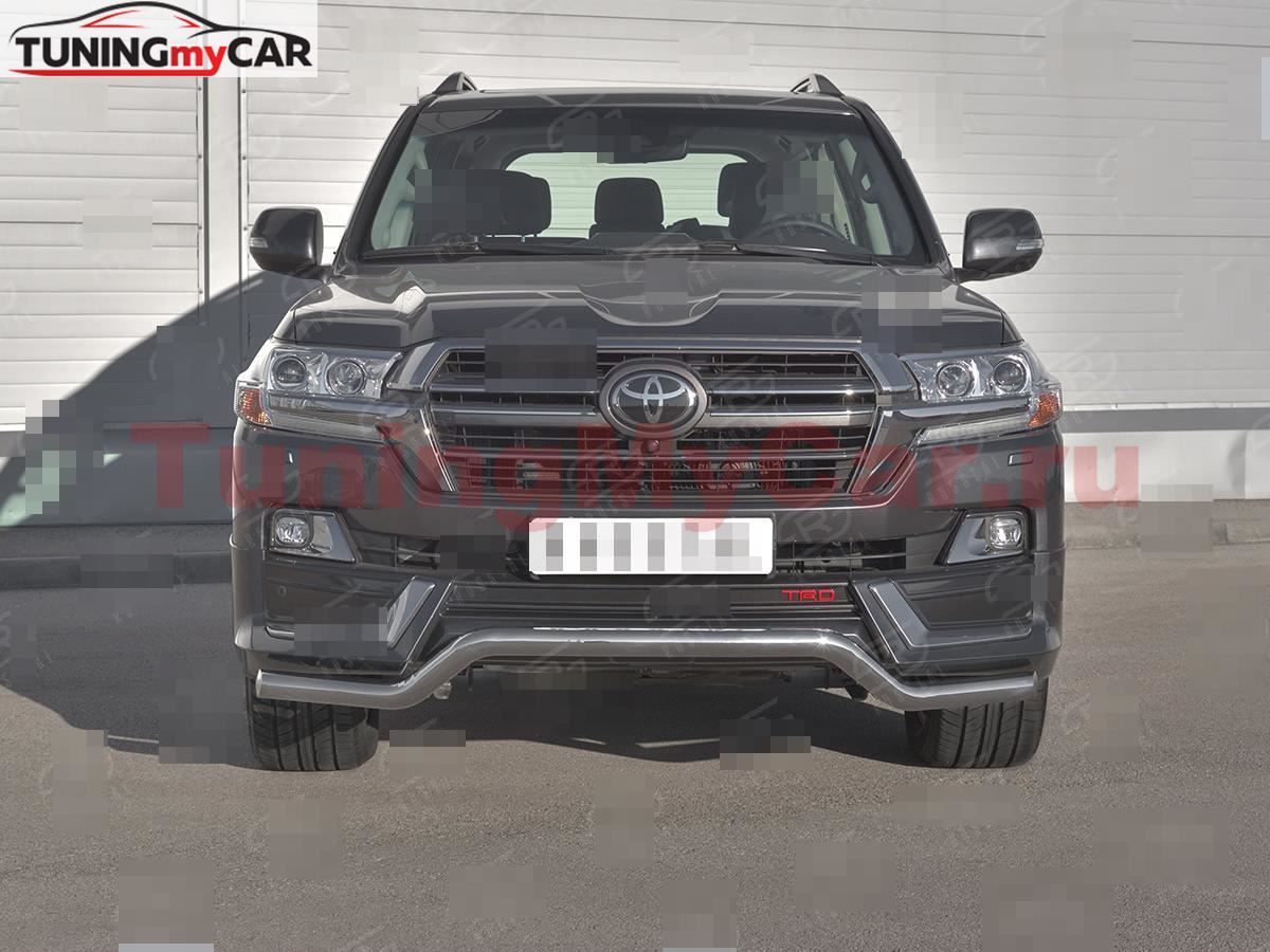 Защита переднего бампера d63 волна TOYOTA LAND CRUISER 200 TRD 2019-