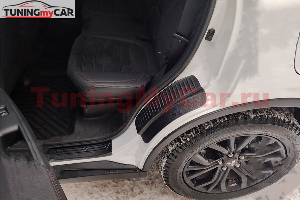 Накладки на внутренние части задних арок без скотча Mitsubishi Outlander 2012-