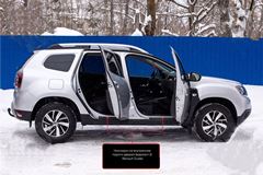 Накладки на внутренние пороги дверей Вариант 2 Renault Duster 2021-