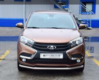 Защита переднего бампера одинарная 51мм (НПС) LADA XRAY 2016-