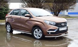 Защита переднего бампера одинарная 51мм (НПС) LADA XRAY 2016-