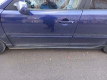 Накладки на внешние пороги Mazda 3 BK 2003-2009 (sedan/hb)
